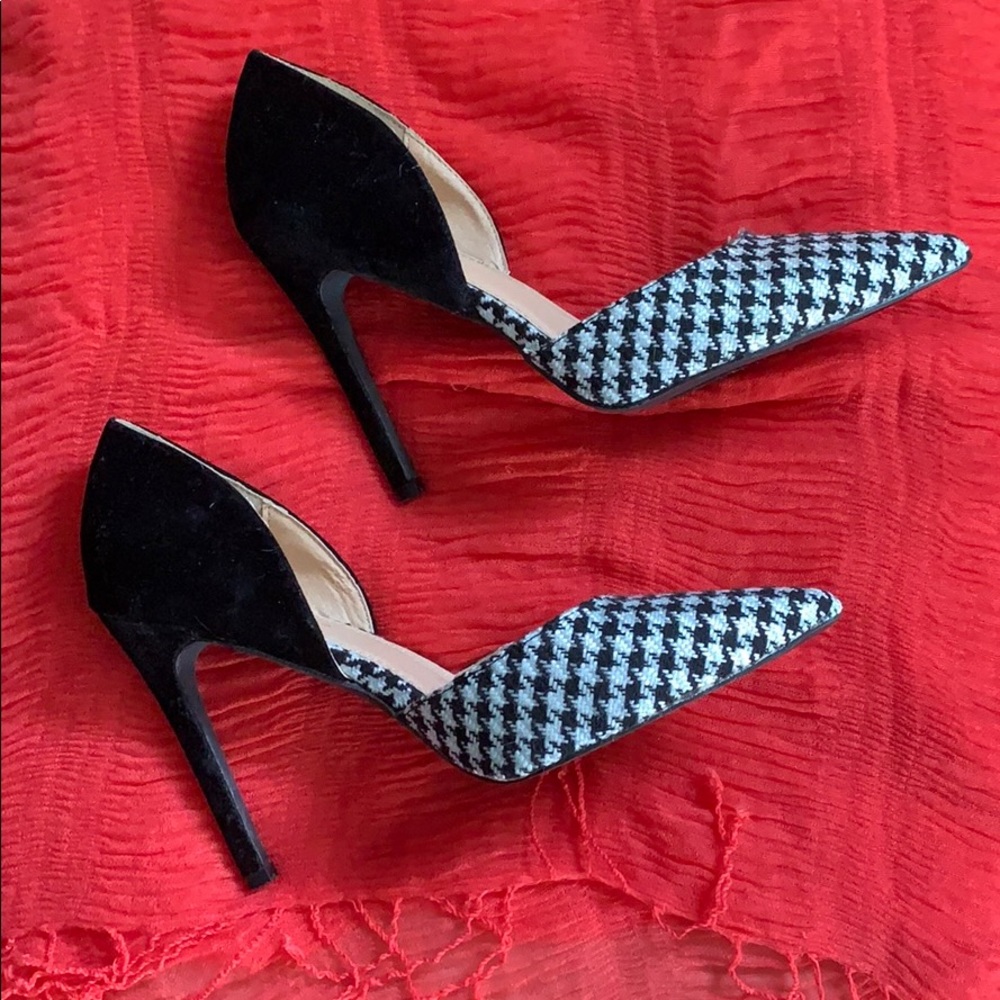 Liliana Size 10 Houndstooth High Heels NWOT